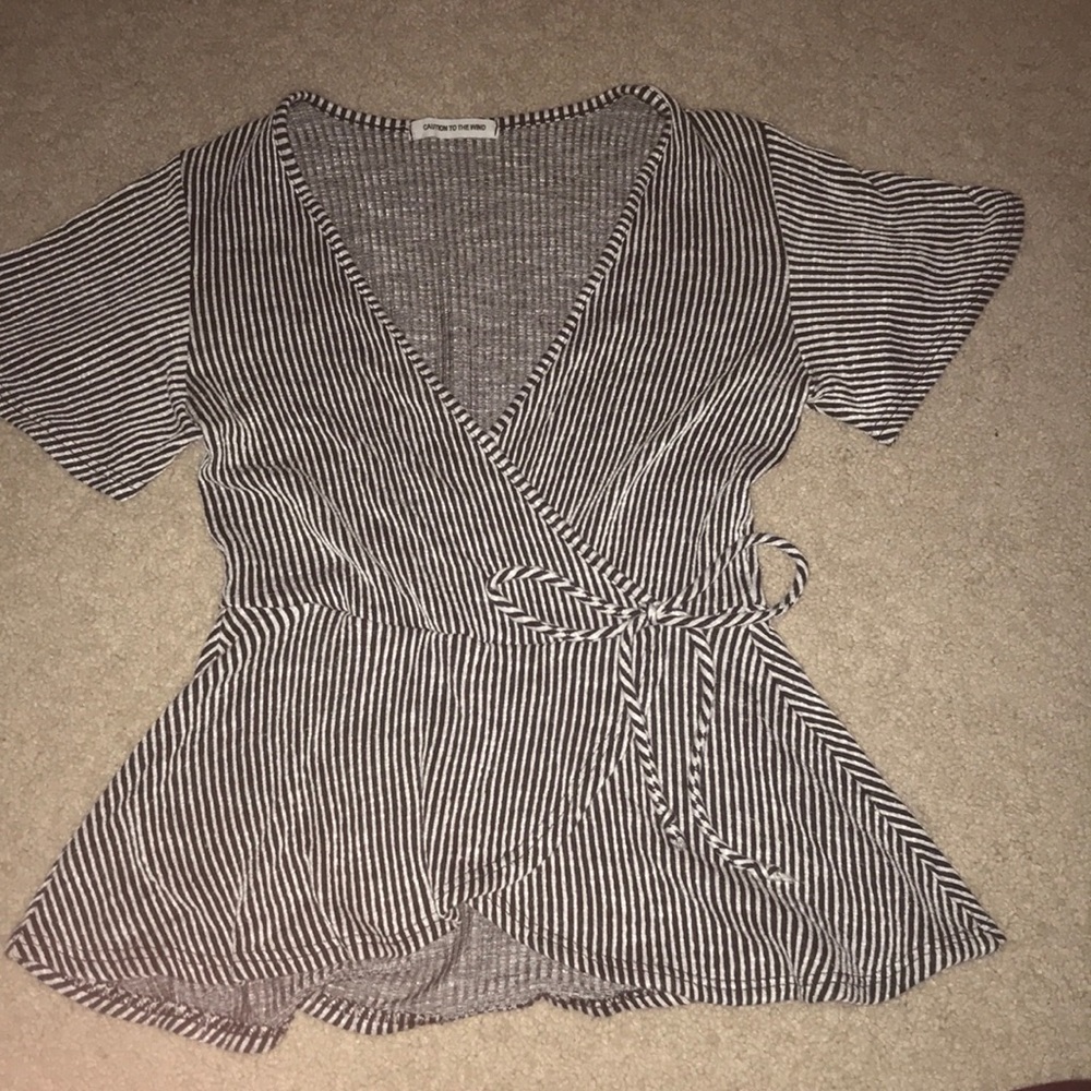 Striped V-Neck Shirt